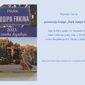 Predstavljanje knjige „Park Josipa Frkina“