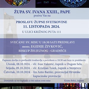 Proslava župne svetkovine sv. Ivana XXIII., pape u zagrebačkoj Dubravi