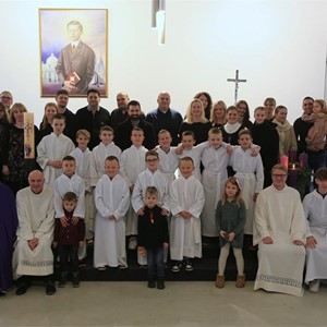 U ministrantsku službu Župe bl. Ivana Merza u Španskom uvedena desetorica ministranata