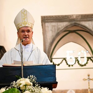 Homilija nadbiskupa Dražena Kutleše na misi proslave 50 godina svećeništva mons. Želimira Puljića