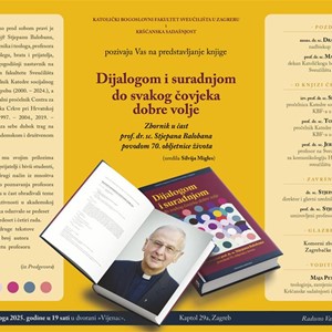 Predstavljanje knjige Dijalogom i suradnjom do svakog čovjeka dobre volje u čast prof. dr. sc. Stjepanu Balobanu