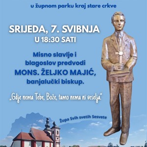 Blagoslov kipa bl. Ivana Merza u Župi Svih svetih u Sesvetama