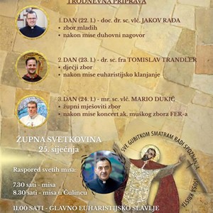 Proslava župne svetkovine obraćenja sv. Pavla u Retkovcu