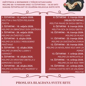 Proslava sv. Rite u Župi Svih svetih u Sesvetama