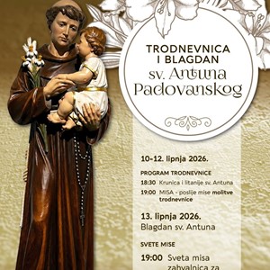 Proslava blagdana sv. Antuna Padovanskog u Župi Majke Božje Lurdske u Zagrebu