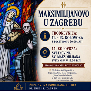 Proslava župne svetkovine sv. Maksimilijana Kolbea na zagrebačkom Bijeniku