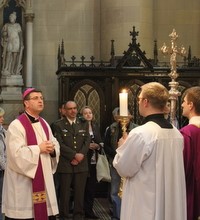 Korizmeni susret biskupa Šaška s hrvatskim braniteljima i njihovim obiteljima u zagrebačkoj prvostolnici