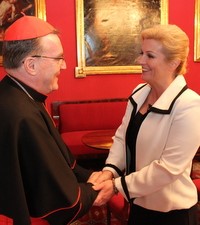 Kardinal Josip Bozanić primio gospođu Kolindu Grabar Kitarović