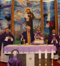 Blagoslov svetohraništa i kipa sv. Antuna Padovanskog u Sesvetskim Selima