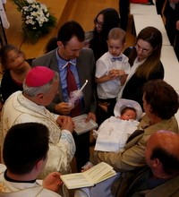 Kršteno peto dijete u obitelji Visković u Župi bl. Ivana Merza Zagreb, Špansko