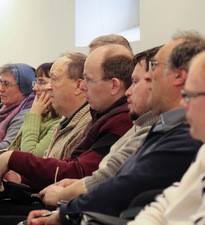 Sudionici Katehetskog simpozija u Celju u posjetu Nadbiskupskom duhovnom stolu