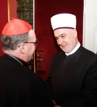Kardinal Josip Bozanić primio velikog muftiju Islamske zajednice u BiH Huseina ef. Kavazovića i muftiju Hasanovića  