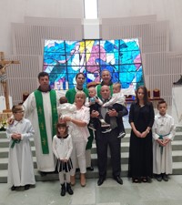 Krštenje šestog djeteta u Sesvetskoj Sopnici