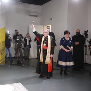 Zagrebački nadbiskup kardinal Bozanić blagoslovio nove prostore Laudato TV-a