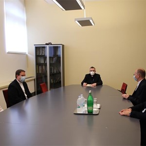 Kardinal Josip Bozanić susreo se s dekanom i prodekanima Katoličkog bogoslovnog fakulteta