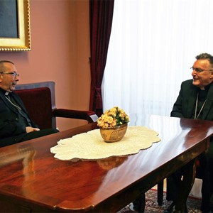 Kardinal Bozanić primio subotičkog biskupa Večerina