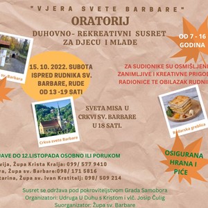 Oratorij u Župi sv. Barbare u Rudama