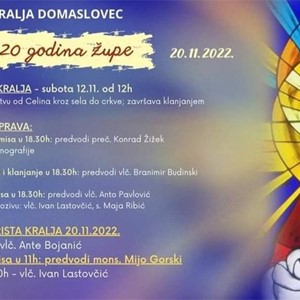 Proslava 20 godina Župe Krista Kralja u Domaslovcu