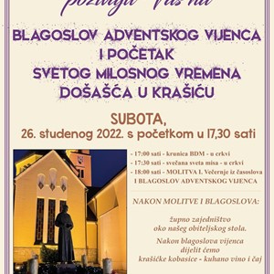 Blagoslov adventskog vijenca i početak došašća u Krašiću