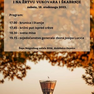 Molitva za žrtve Domovinskog rata u zagrebačkoj župi Malešnica - Oranice