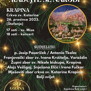 Božićni koncert "Radujte se narodi" u Krapini