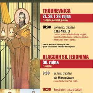 Proslava Jeronimova u Župi sv. Jeronima, Zagreb-Maksimir