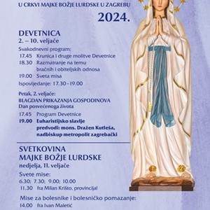 Proslava svetkovine Blažene Djevice Marije Lurdske u Zagrebu