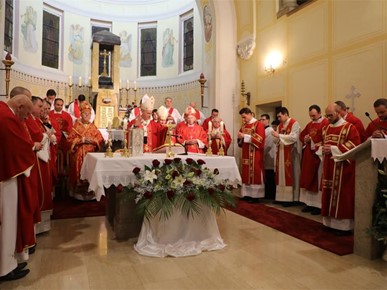 /A/2025/11/Prijenos relikvija/Nadbiskup Kutleša predvodio misno slavlje povodom dolaska relikvija bl. Alojzija Stepinca u Krašić (20).jpg