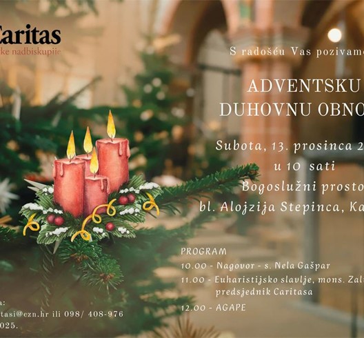 Duhovna obnova za djelatnike i volontere Caritasa