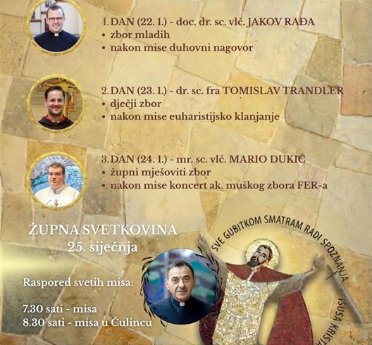 Proslava župne svetkovine obraćenja sv. Pavla u Retkovcu