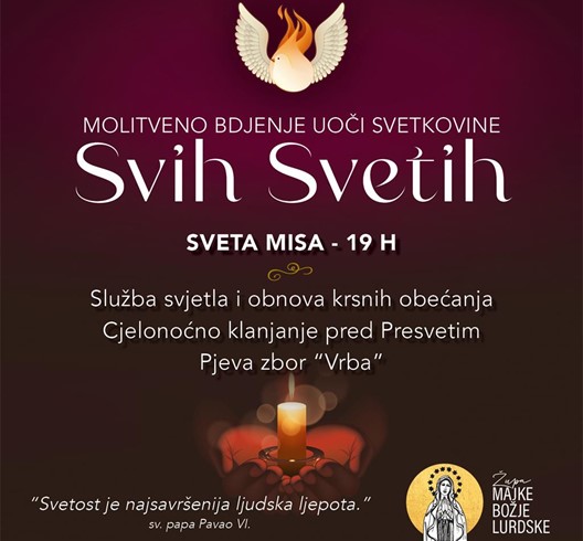 Molitveno bdjenje u Župi Majke Božje Lurdske