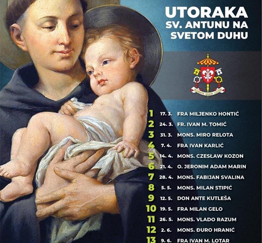 13 utoraka sv. Antunu na Svetom Duhu