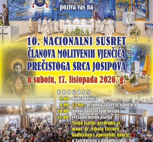 10. Nacionalni susret članova Molitvenih vjenčića Prečistoga Srca Josipova u Karlovcu